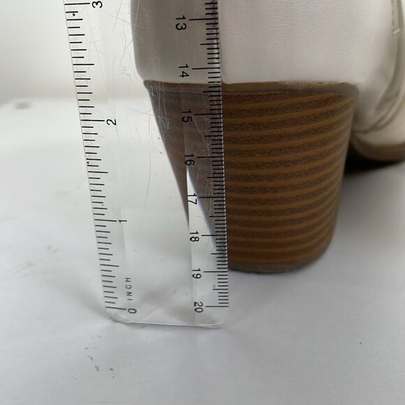 indigo rd. Women’s 7.5 Ankle Boots Off-White Western Heeled Pointed Toe - Picture 5 of 8